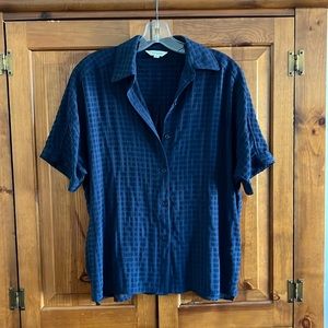 Max Studio navy blue shirt Sz Small